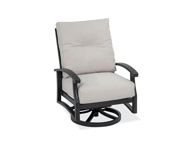 Lodge Aged Bronze Aluminium mit Polstern – Patio Drehbarer Clubstuhl