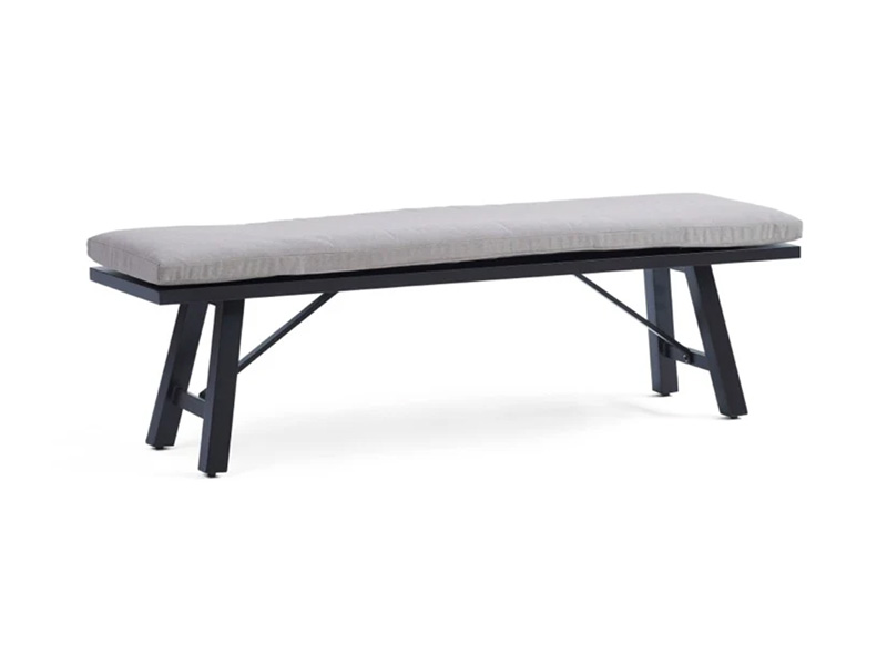 Patiocrest Outdoor-Aluminium-Bank mit Polsterauflage