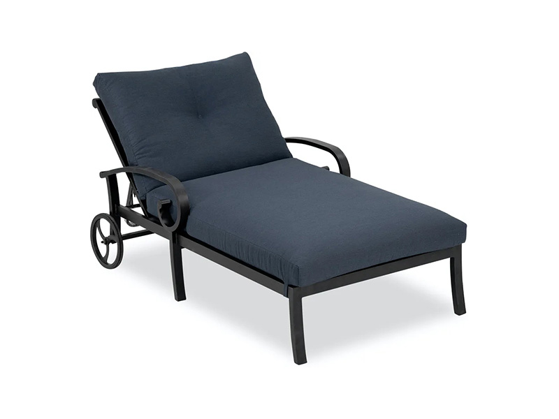 Solstice Aluminium mit Kissen Doppel -Chaise -Lounge