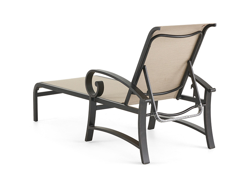 Solstice Aluminium mit Patio Sling Chaise Lounge
