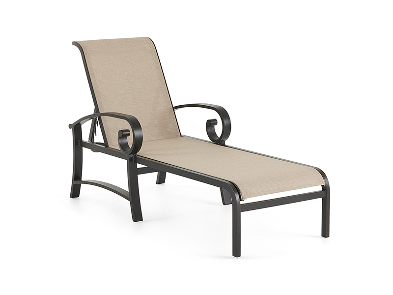 Solstice Aluminium mit Patio Sling Chaise Lounge