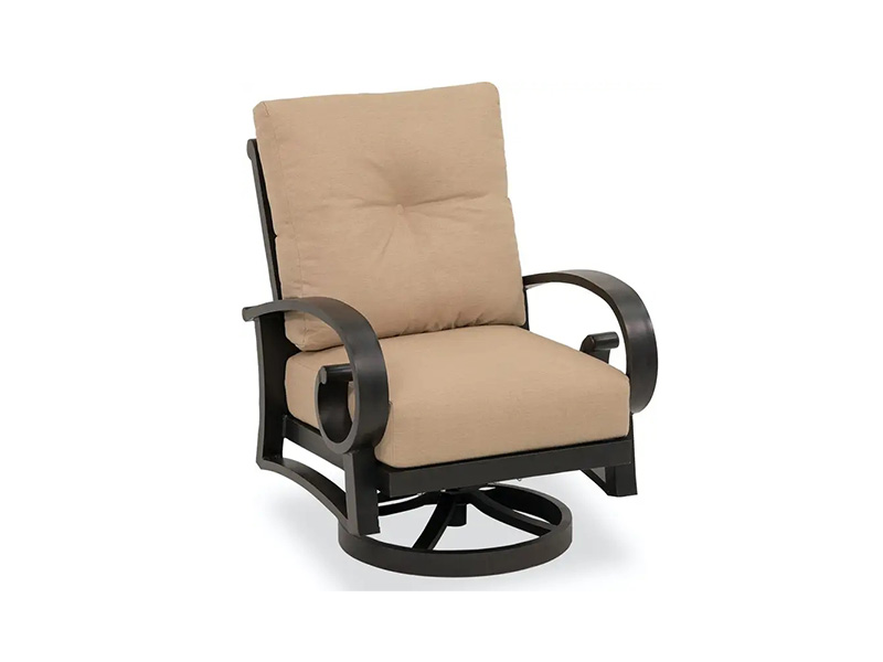 Lodge Aged Bronze Aluminium mit Polstern – Patio Drehbarer Clubstuhl