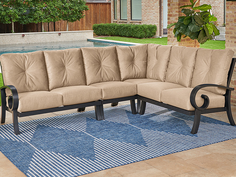 Solstice 4-teilige Outdoor Aluminium Sitzgruppe